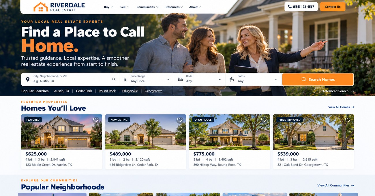 Luxury Property Group design preview