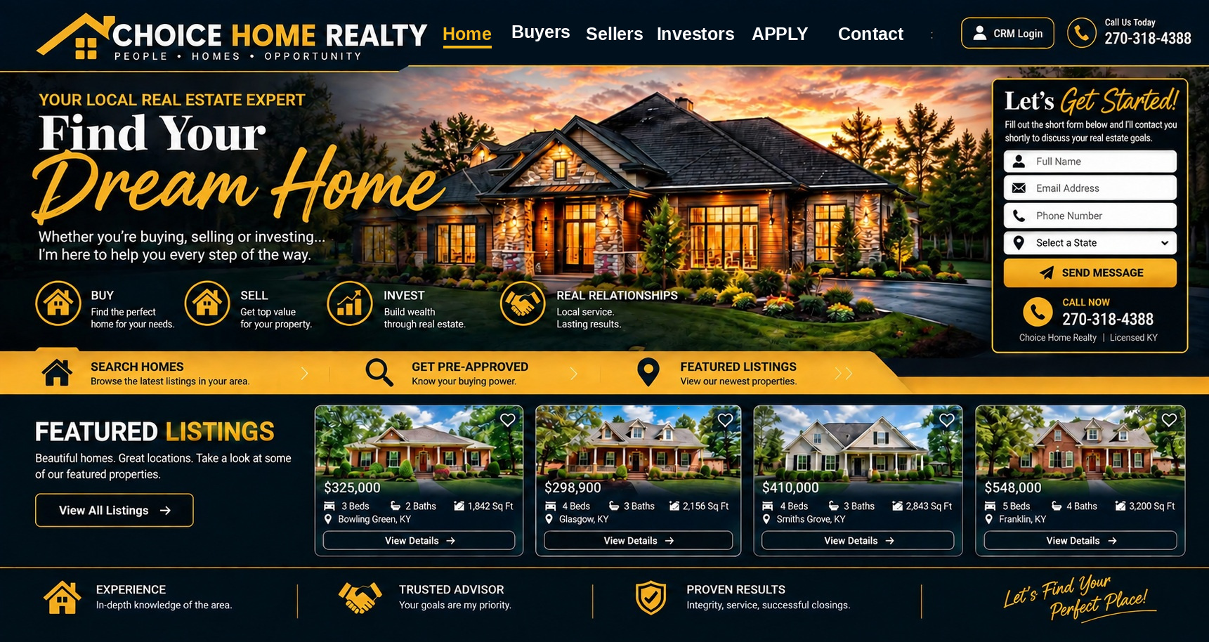 Realtor 1 — Classic brokerage design preview